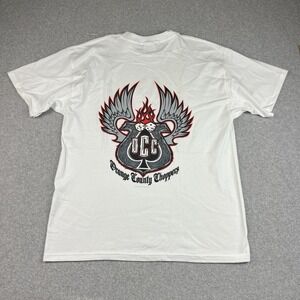Vintage Orange County Choppers Shirt Large Flame Ace Spade Motorcycle Bike Y2K‎
